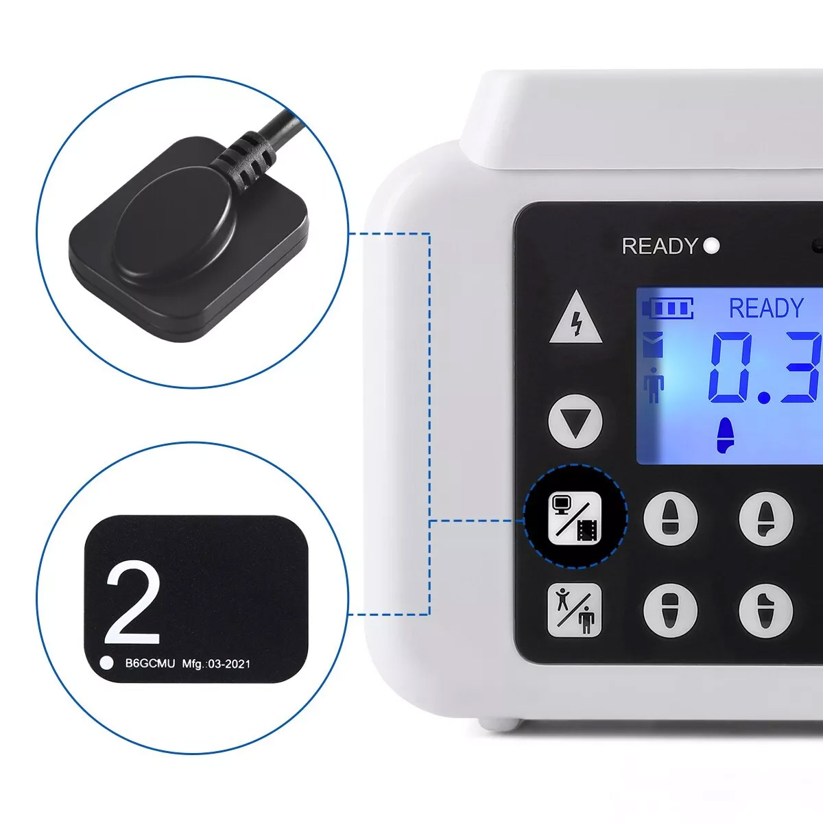 Handheld Dental X-Ray Machine Portable X-Ray Unit + 2230 / 2635 Dental Xray Sensor